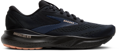 BROOKS Women's Adrenaline GTS 24 (012 - Black/Peacoat/Peach)