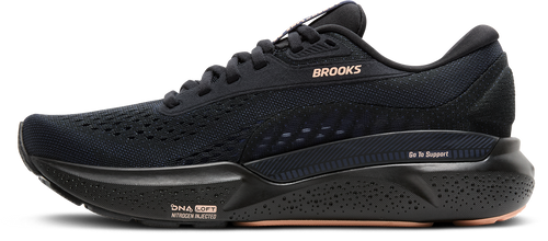 BROOKS Women's Adrenaline GTS 24 (012 - Black/Peacoat/Peach)