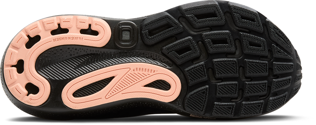 BROOKS Women's Adrenaline GTS 24 (012 - Black/Peacoat/Peach)