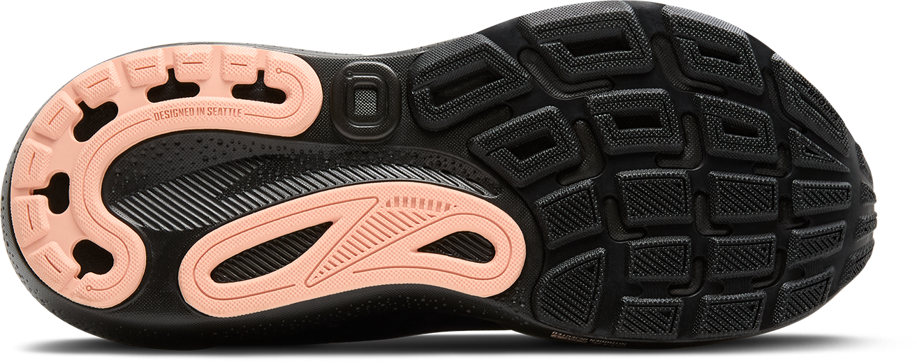 BROOKS Women's Adrenaline GTS 24 (012 - Black/Peacoat/Peach)