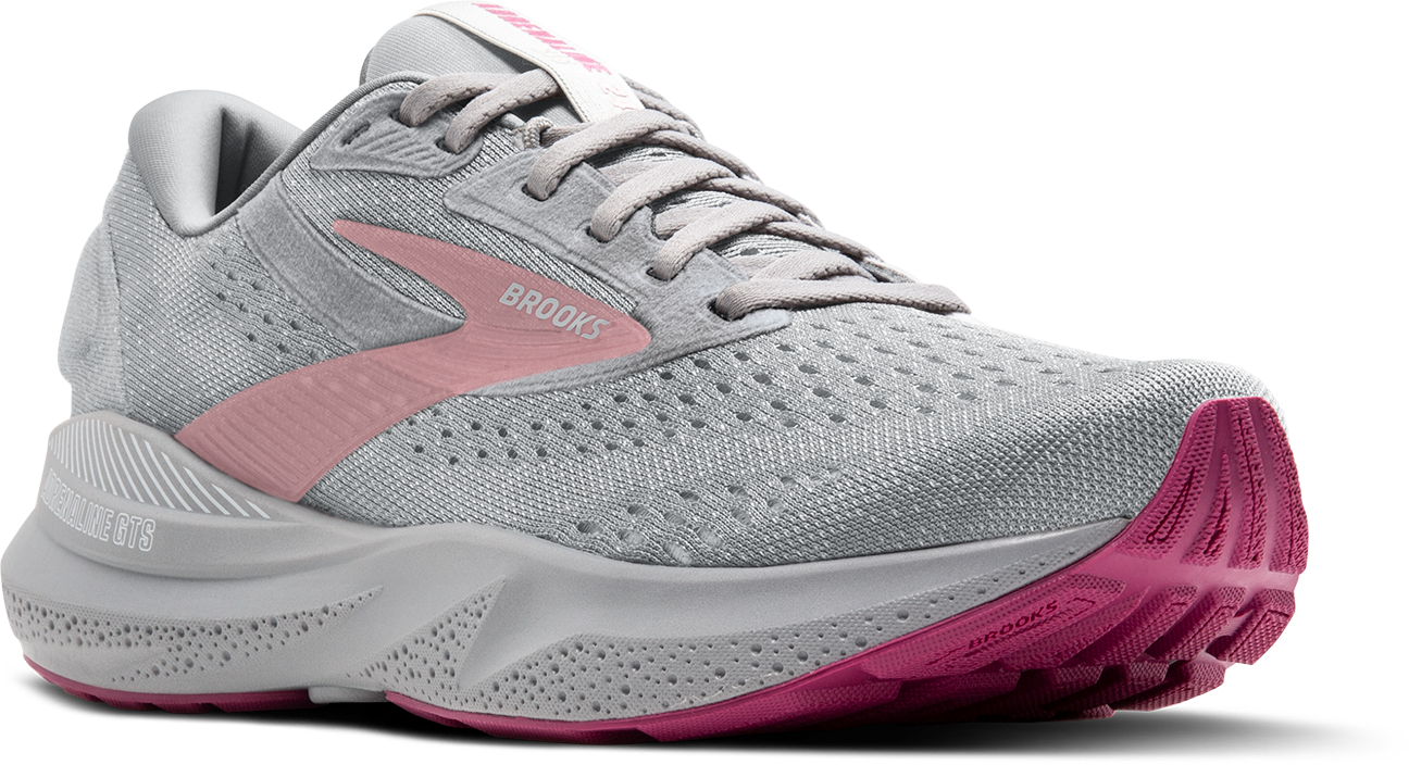 BROOKS Women's Adrenaline GTS 24 (019 - Alloy/White/Zephyr)