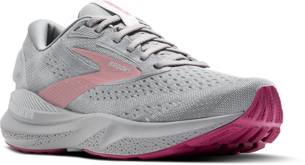 BROOKS Women's Adrenaline GTS 24 EXTRA WIDE (019 - Alloy/White/Zephyr)