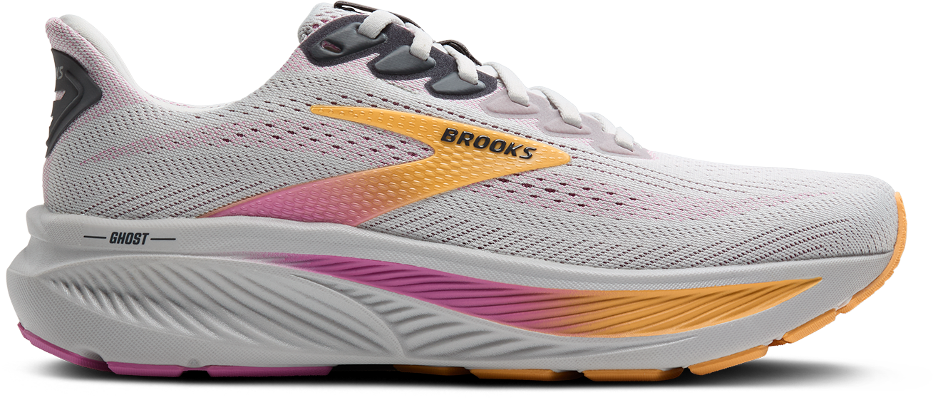 BROOKS Women's Ghost 17 (070 - Oyster/Apricot/Pink)