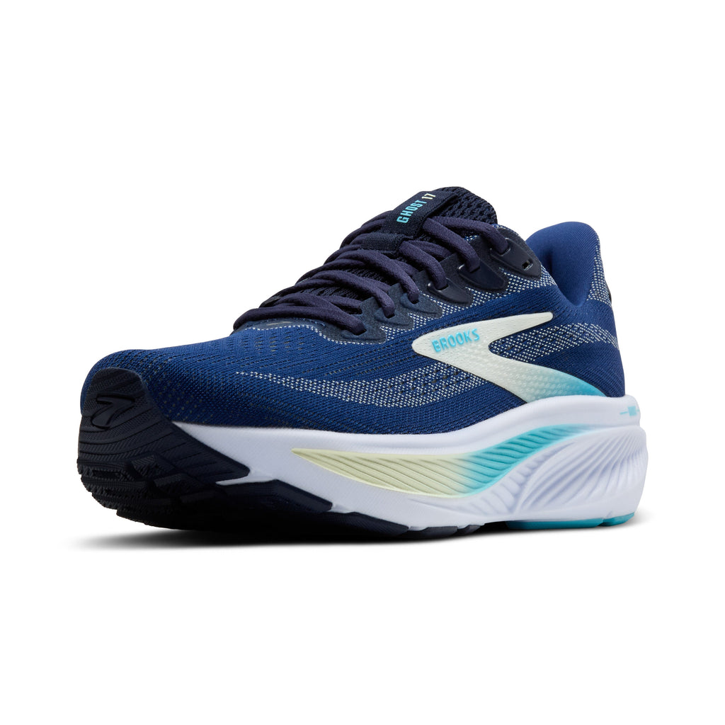 BROOKS Women's Ghost 17 (458 - Navy/Green/Turquoise)