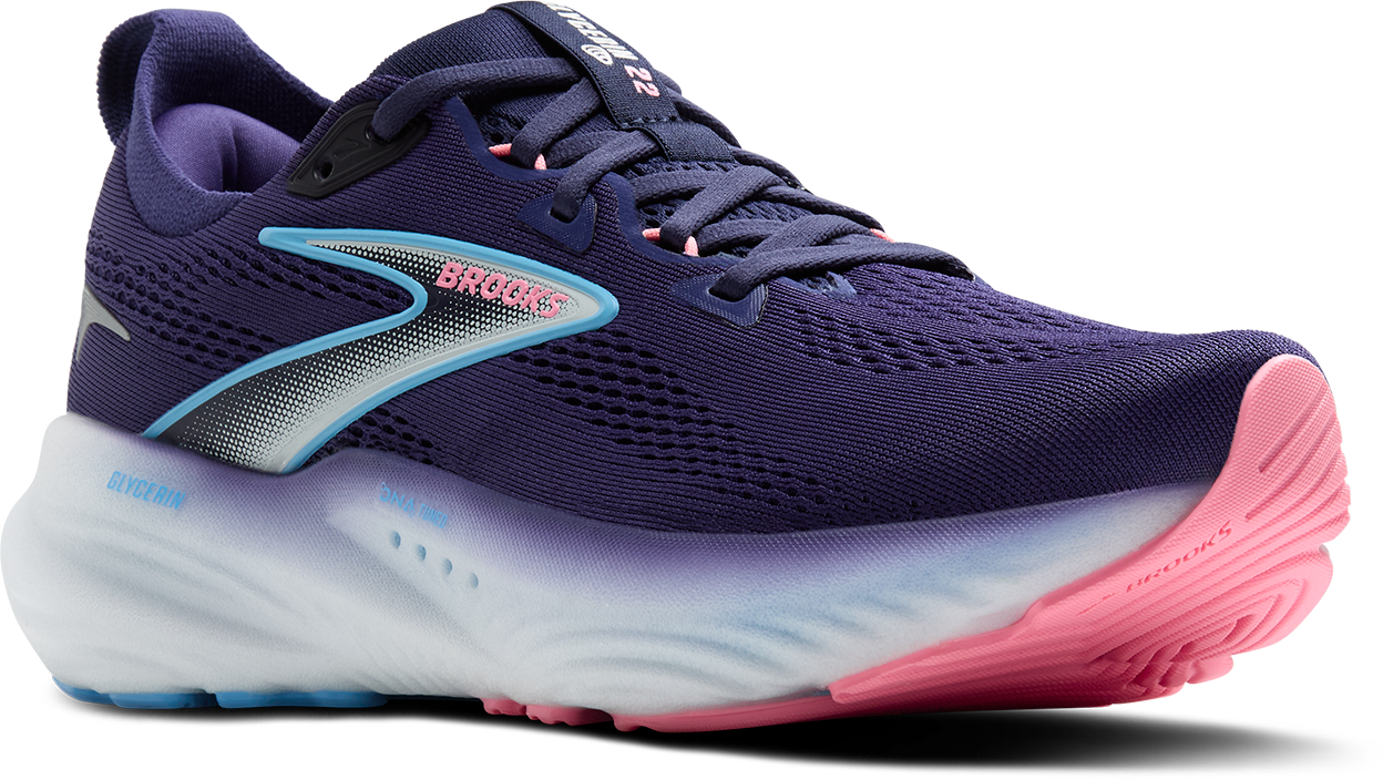 BROOKS Women's Glycerin 22 (429 - Blue Ribbon/Peacoat/Dianthus)