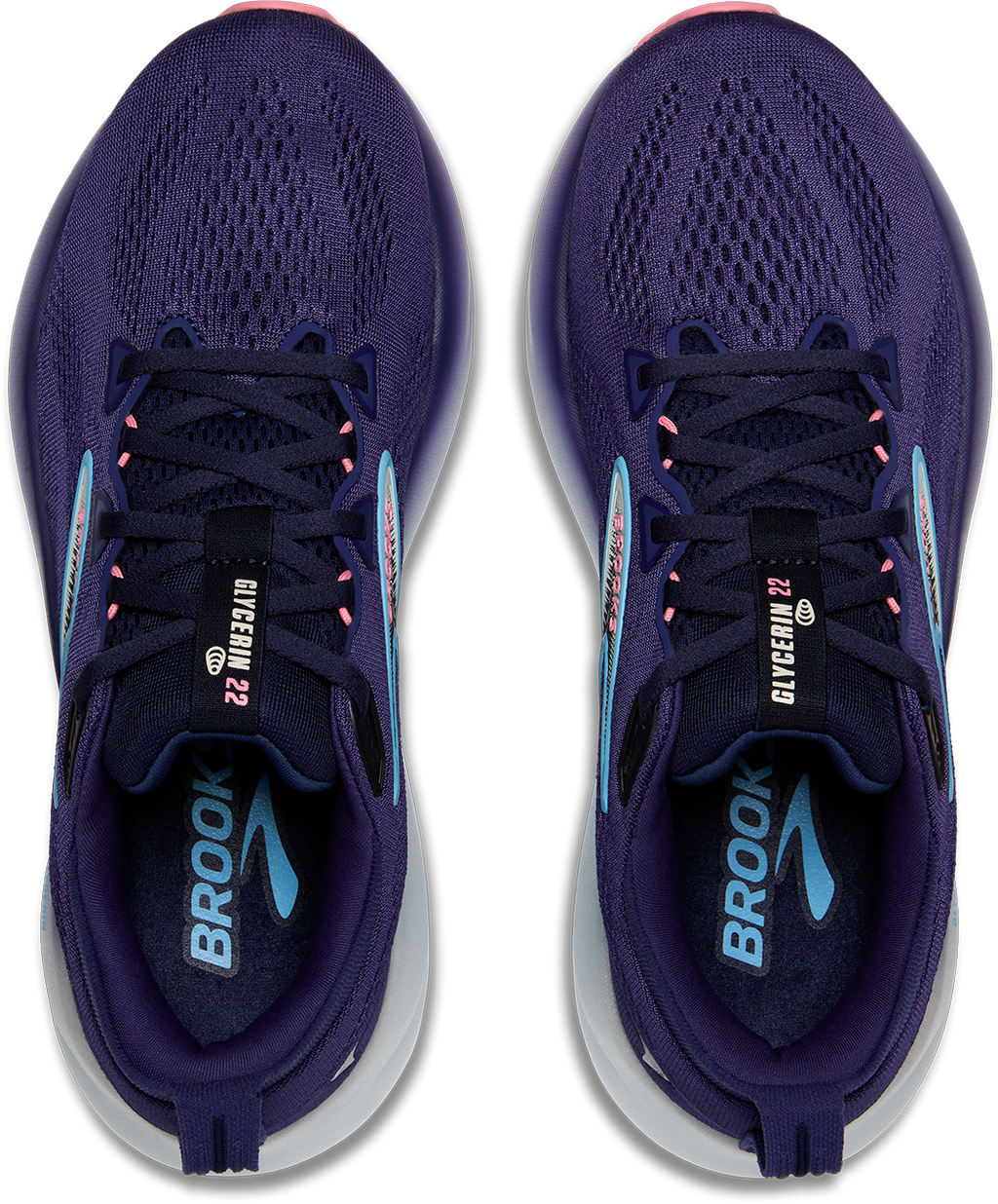 BROOKS Women's Glycerin 22 (429 - Blue Ribbon/Peacoat/Dianthus)
