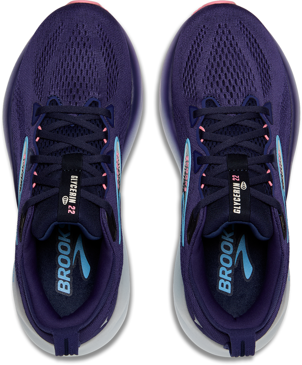 BROOKS Women's Glycerin 22 (429 - Blue Ribbon/Peacoat/Dianthus)