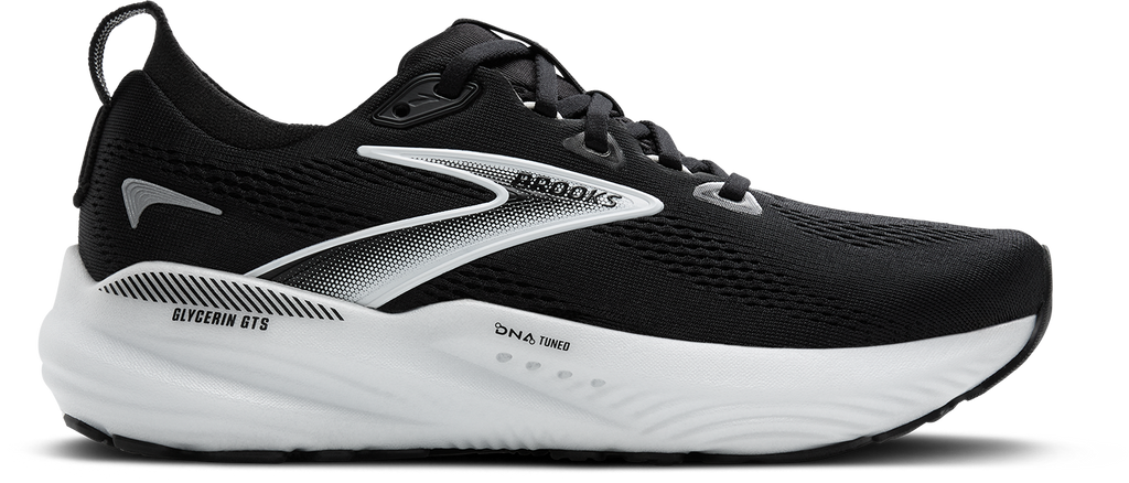 BROOKS Women's Glycerin GTS 22 WIDE (090 - Black/Grey/White)