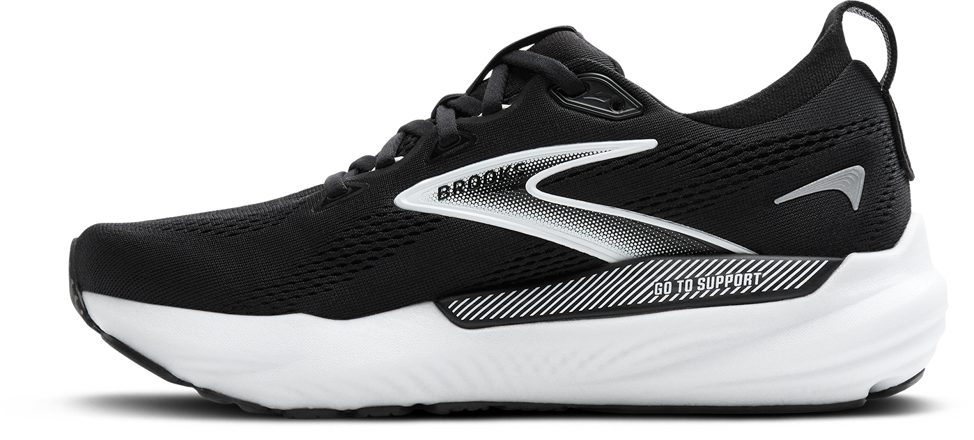BROOKS Women's Glycerin GTS 22 WIDE (090 - Black/Grey/White)