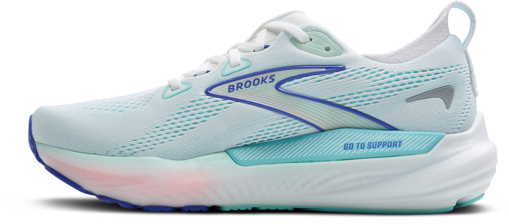 BROOKS Women's Glycerin GTS 22 (110 - White/Limpet Shell/Amparo Blue)