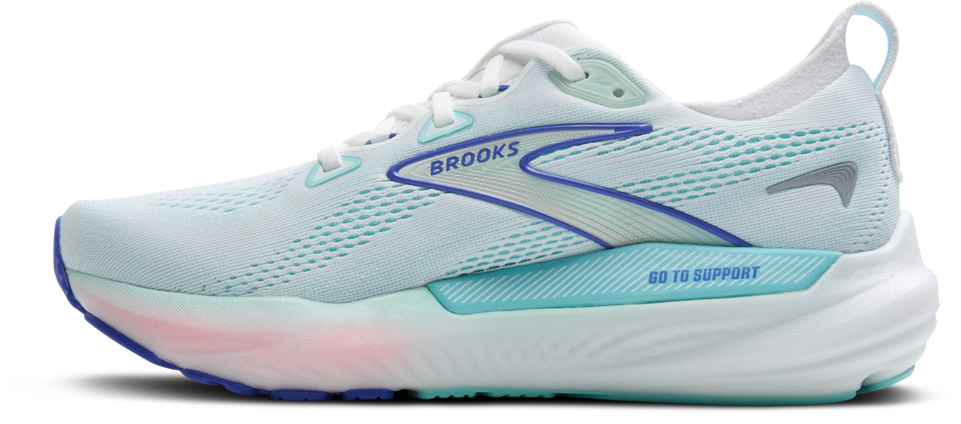 BROOKS Women's Glycerin GTS 22 (110 - White/Limpet Shell/Amparo Blue)