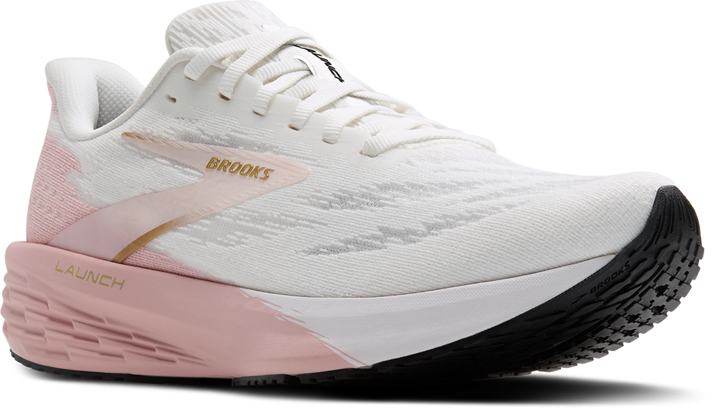 BROOKS Women's Launch 11 (164 - White/Gold/Pink)