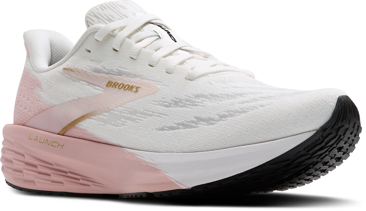 BROOKS Women's Launch 11 (164 - White/Gold/Pink)