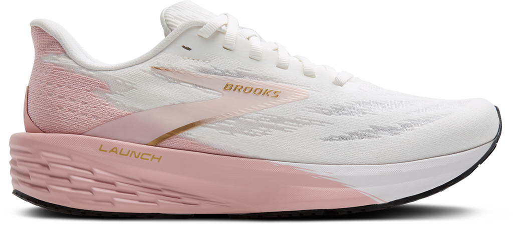 BROOKS Women's Launch 11 (164 - White/Gold/Pink)