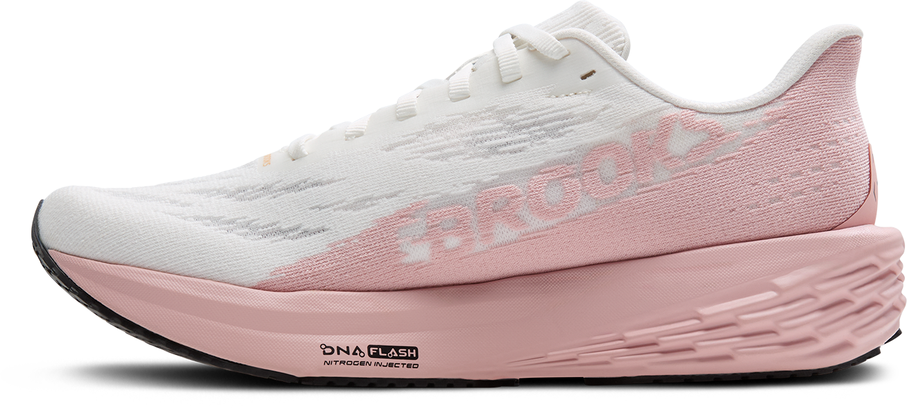 BROOKS Women's Launch 11 (164 - White/Gold/Pink)