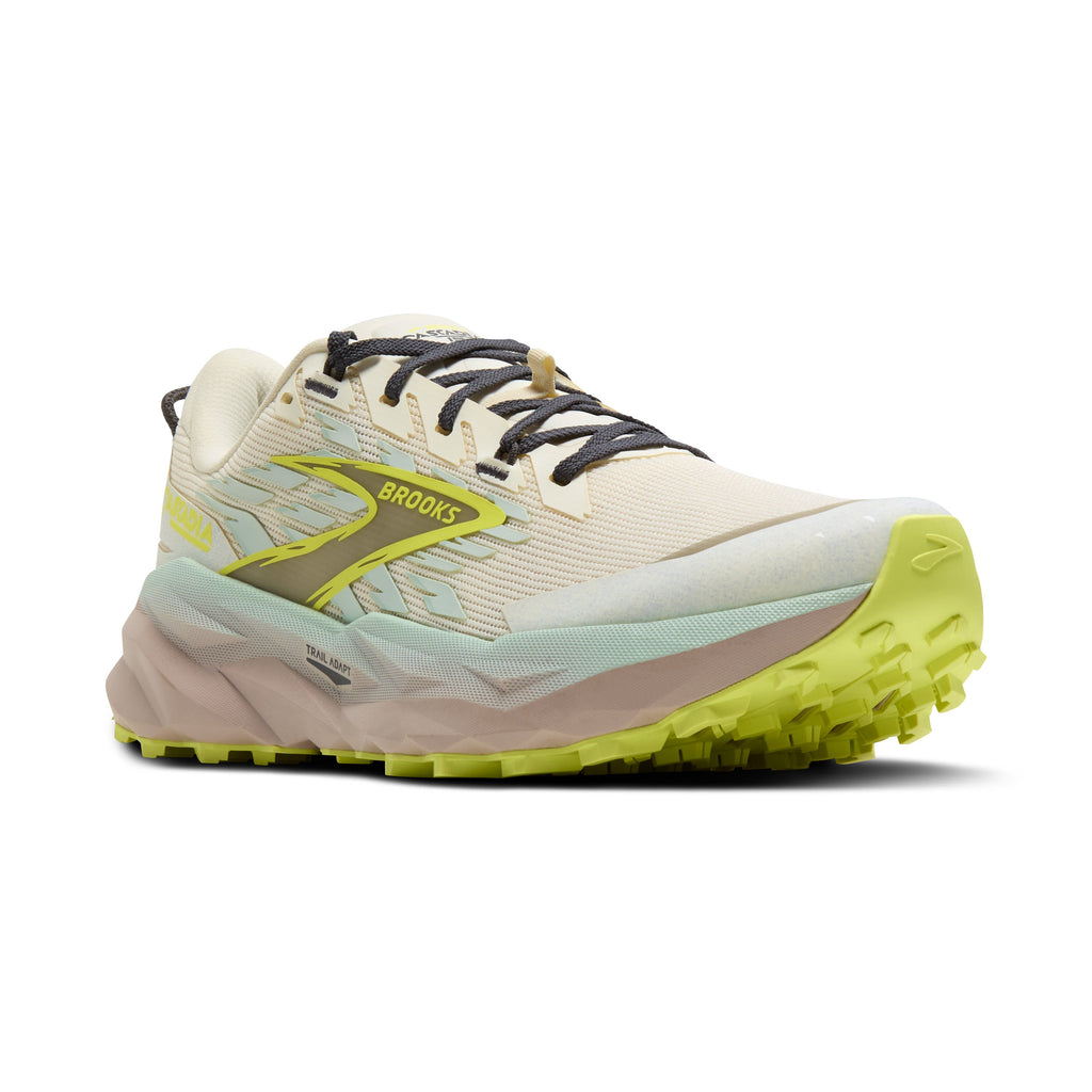 BROOKS Women's Cascadia 19 (117 - Coconut/Misty Blue/Ebony)