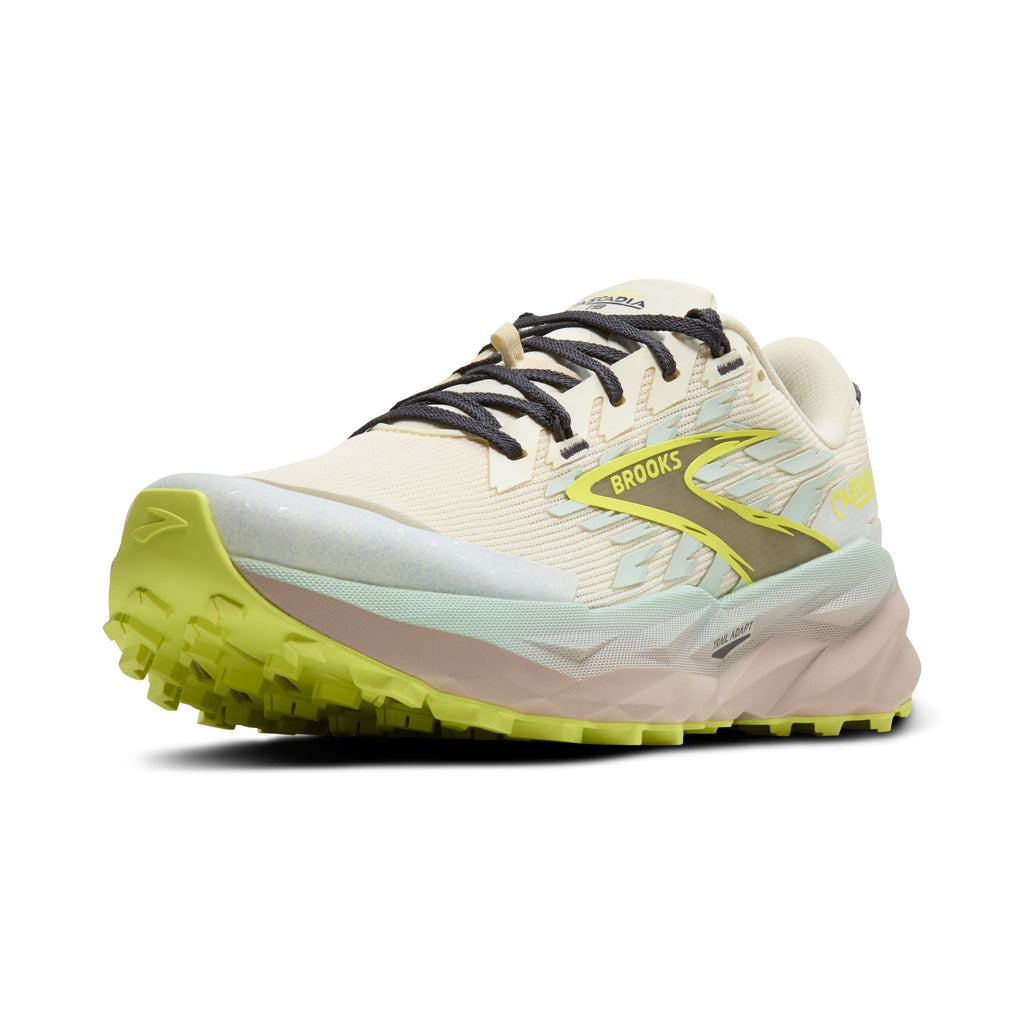 BROOKS Women's Cascadia 19 (117 - Coconut/Misty Blue/Ebony)