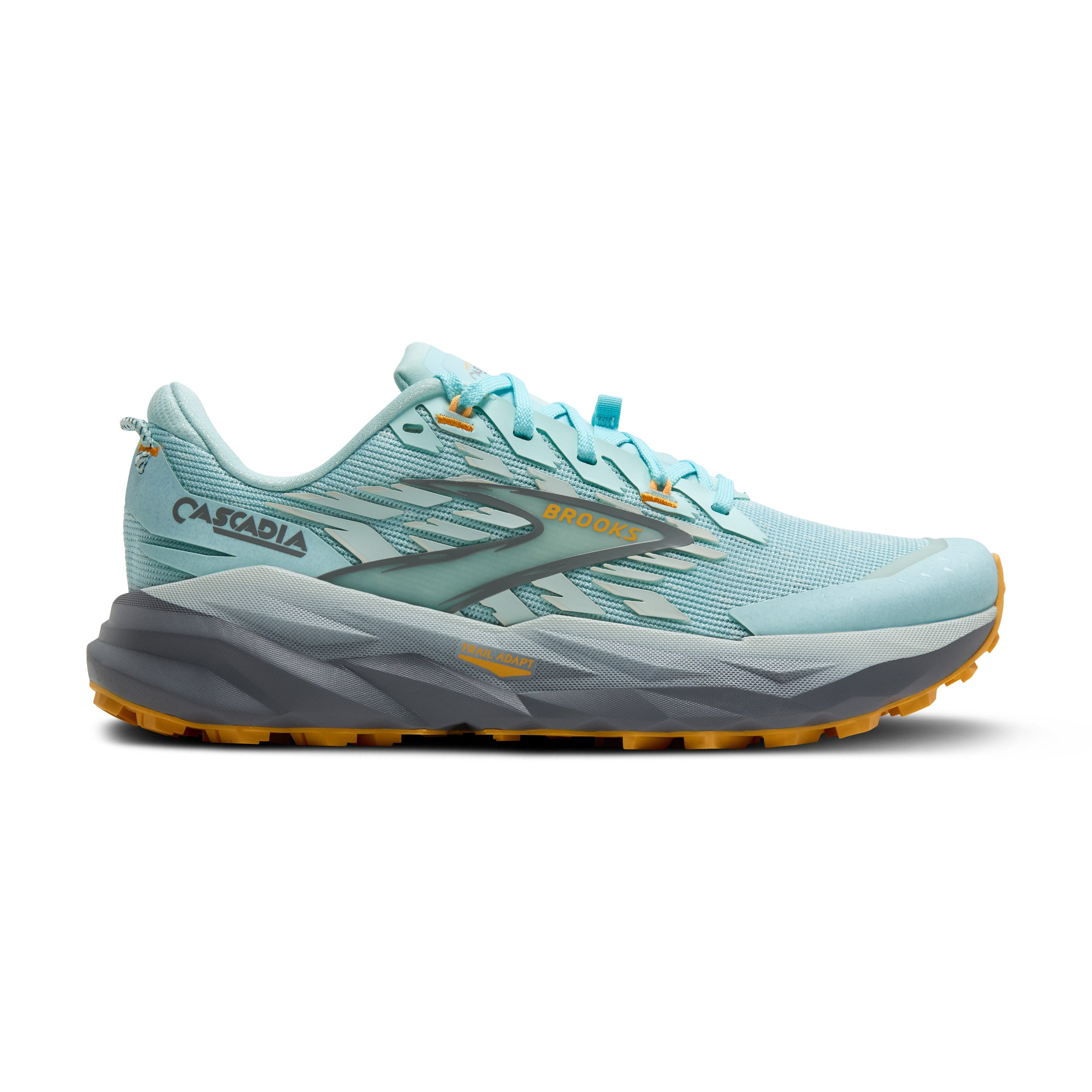 BROOKS Women's Cascadia 19 (437 - Clearwater/Primer Grey/Apricot)