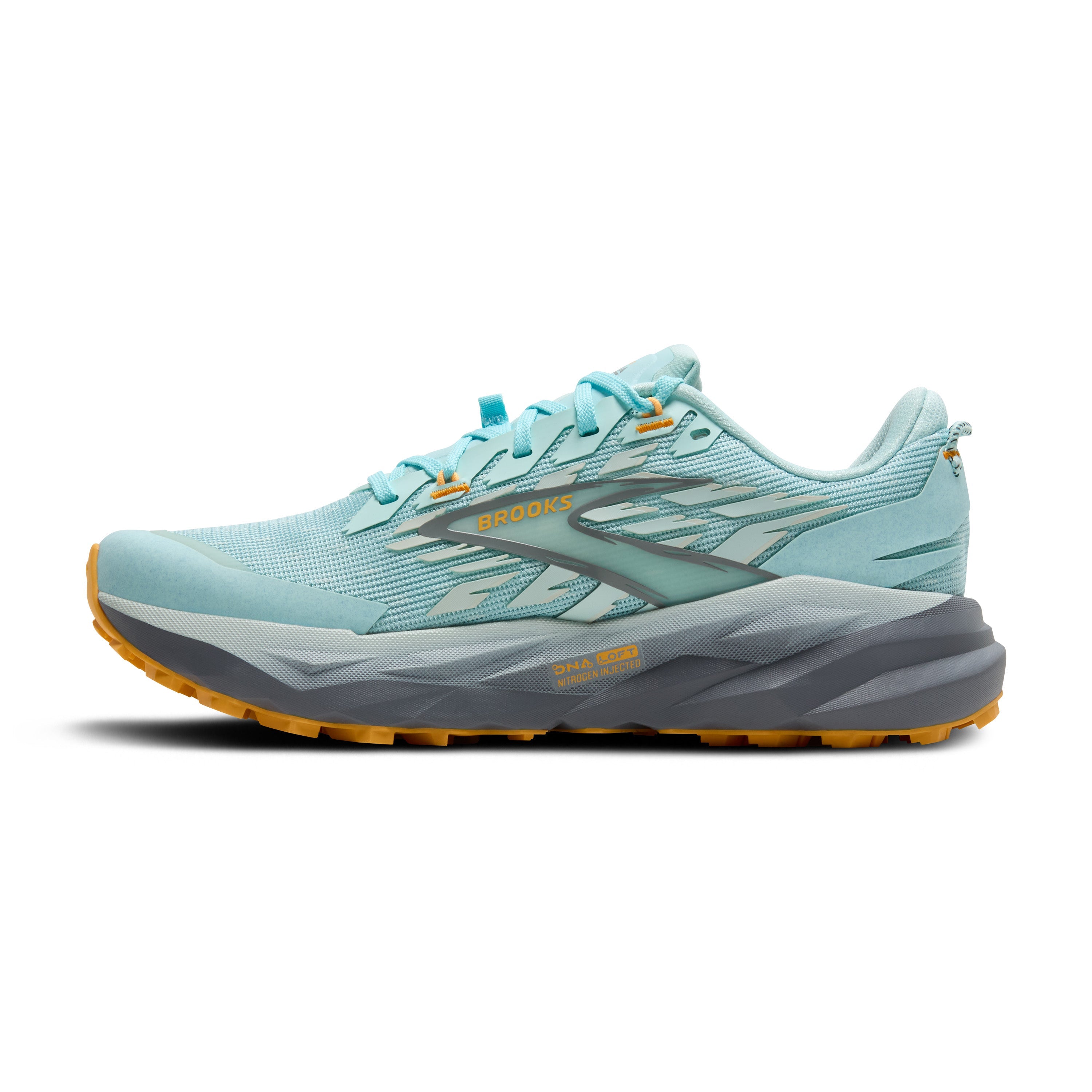 BROOKS Women's Cascadia 19 (437 - Clearwater/Primer Grey/Apricot)