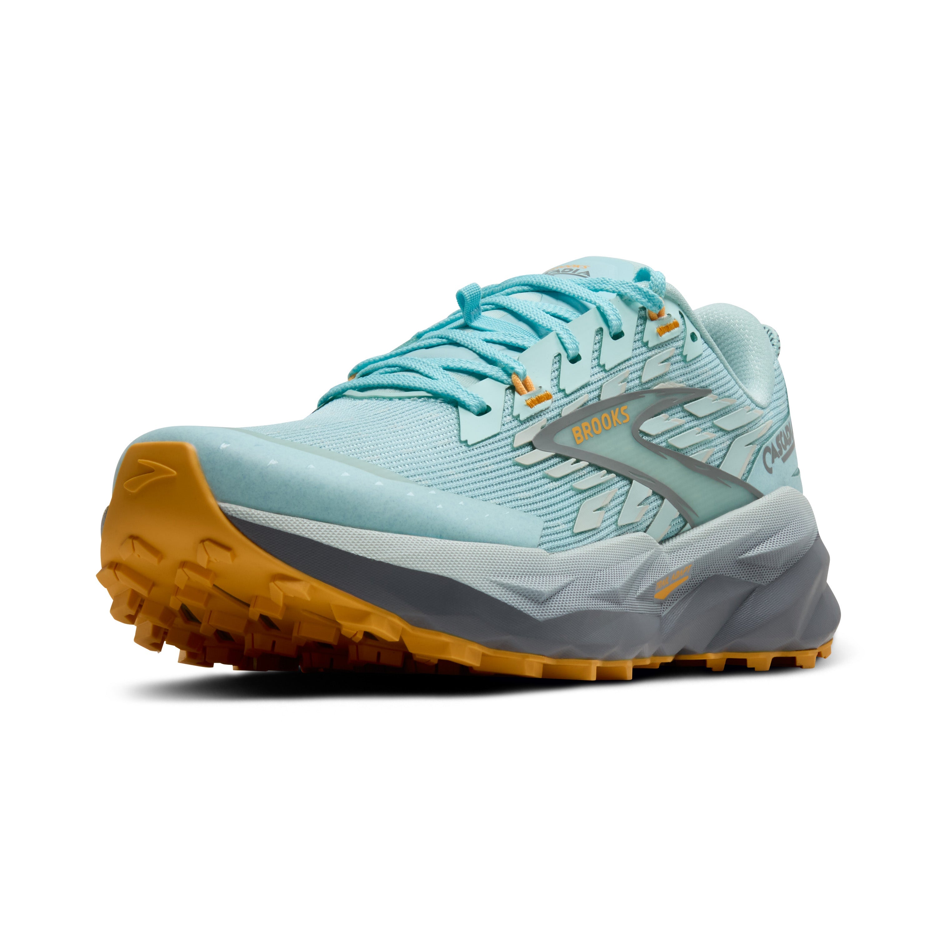 BROOKS Women's Cascadia 19 (437 - Clearwater/Primer Grey/Apricot)