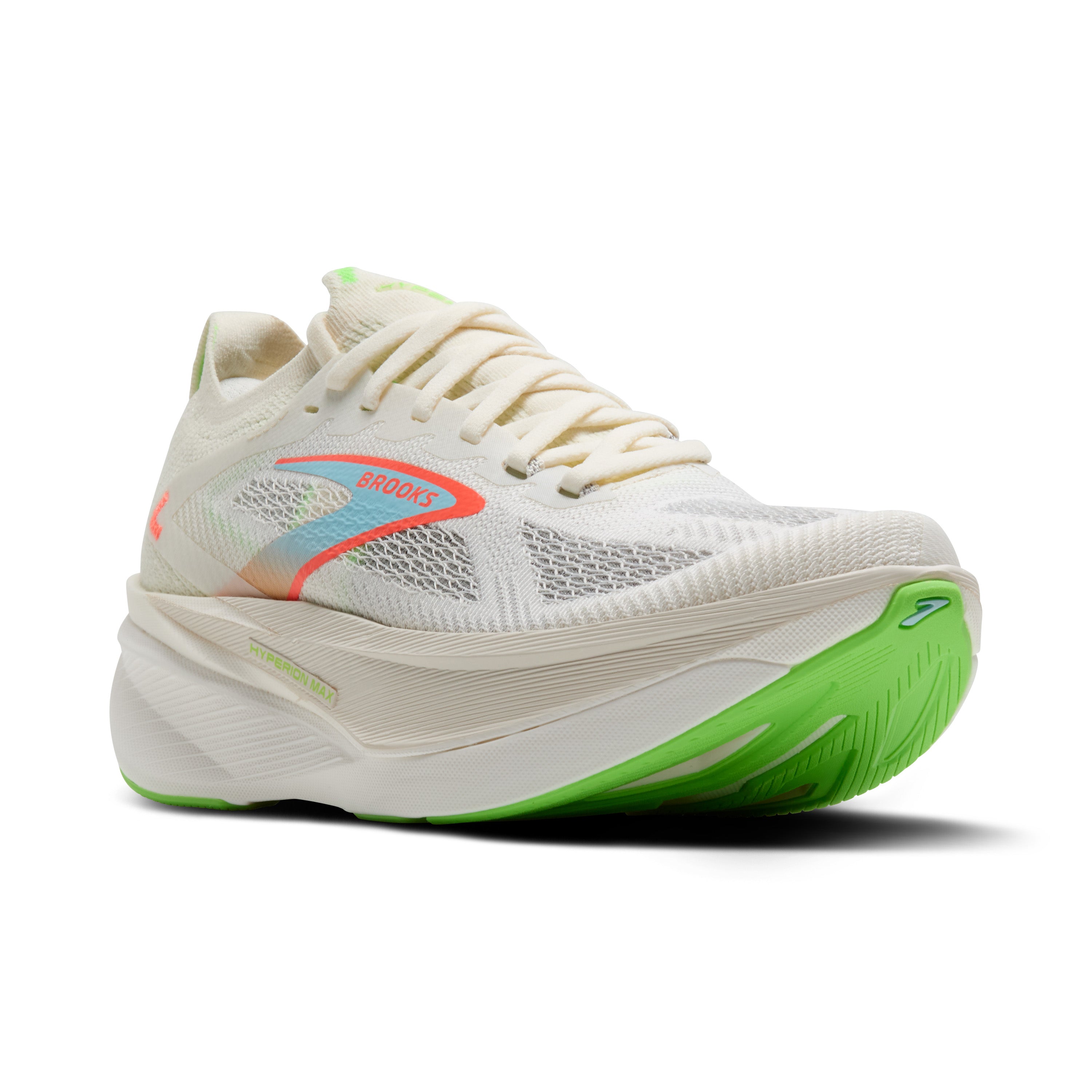 BROOKS Women's Hyperion Max 3 (182 - Coconut/Green Gecko/Pink Clay)