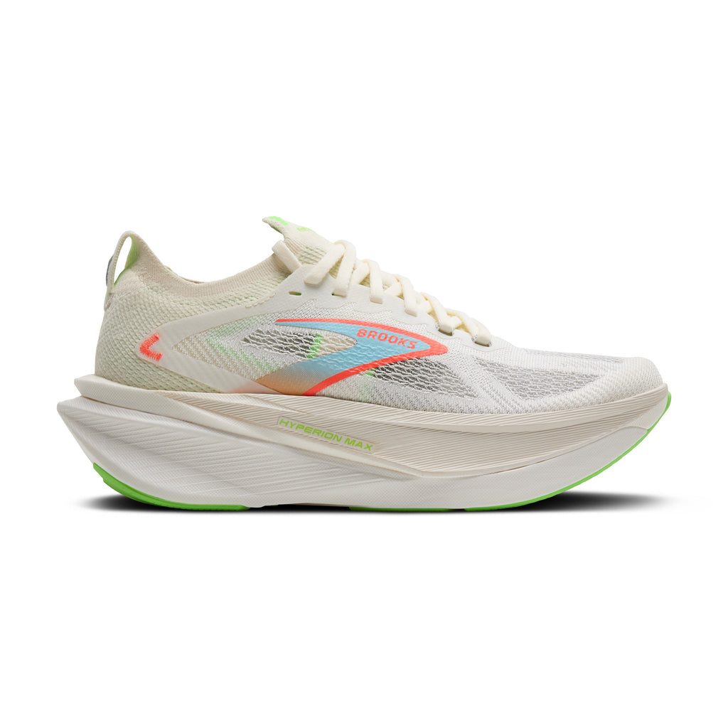 BROOKS Women's Hyperion Max 3 (182 - Coconut/Green Gecko/Pink Clay)