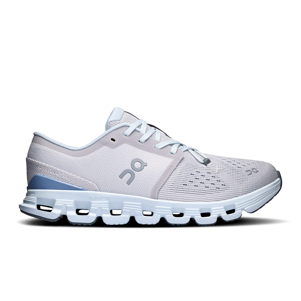 On Women's Cloud X 4 (Silver/Chambray)
