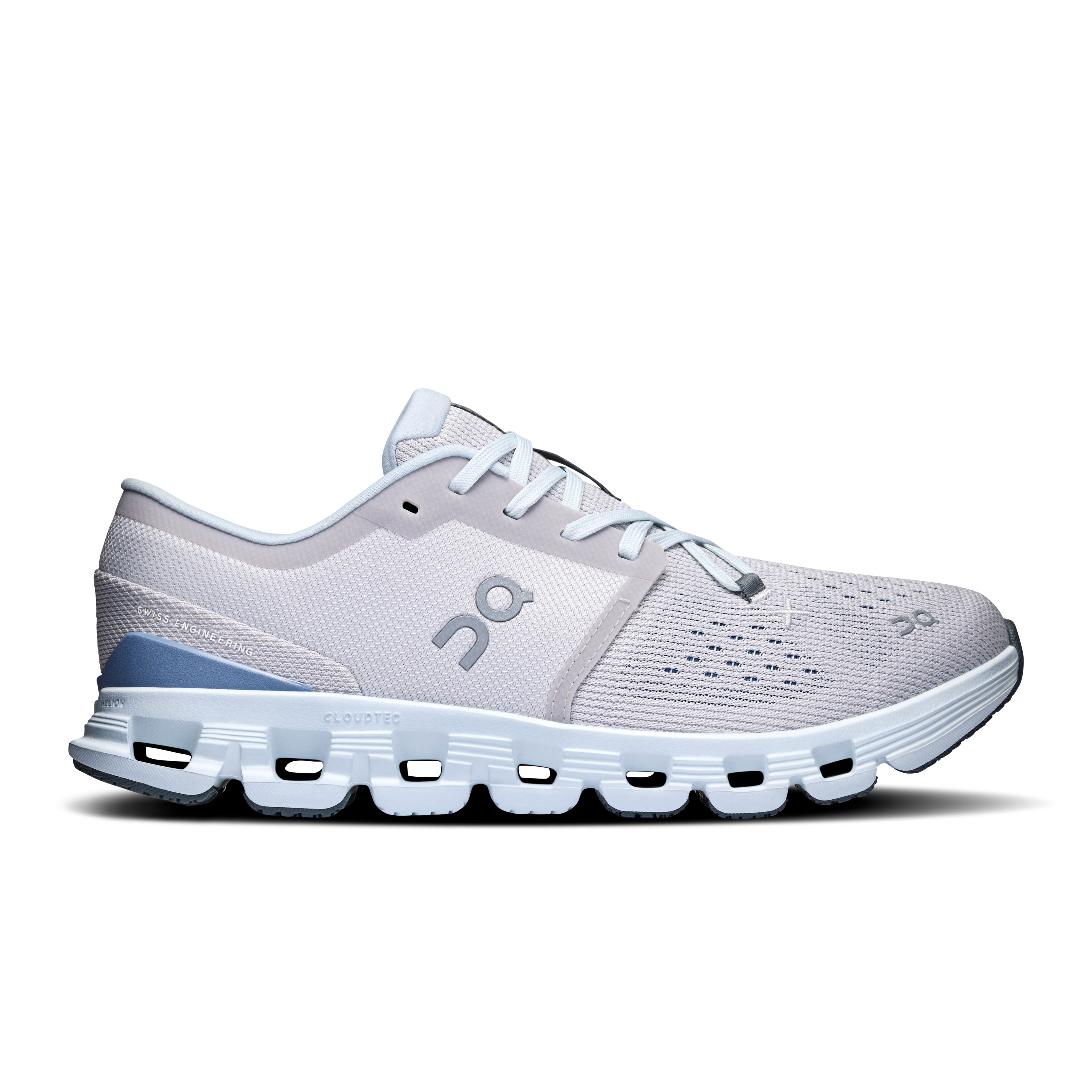 On Women's Cloud X 4 (Silver/Chambray)