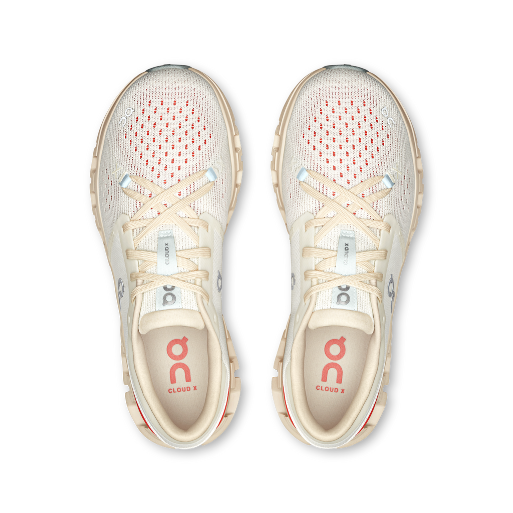  Women's Cloud X 4 (Ivory/Salmon)