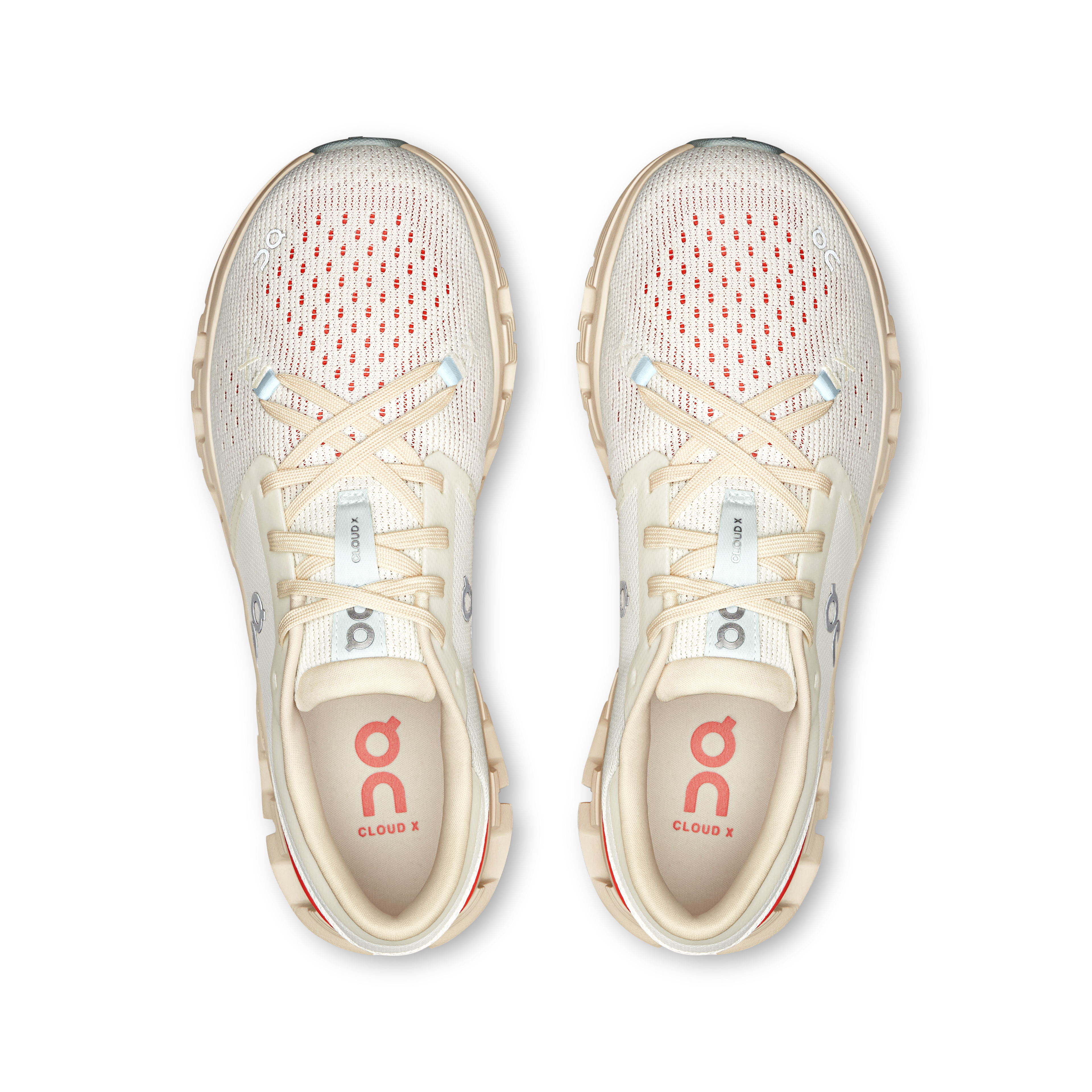  Women's Cloud X 4 (Ivory/Salmon)