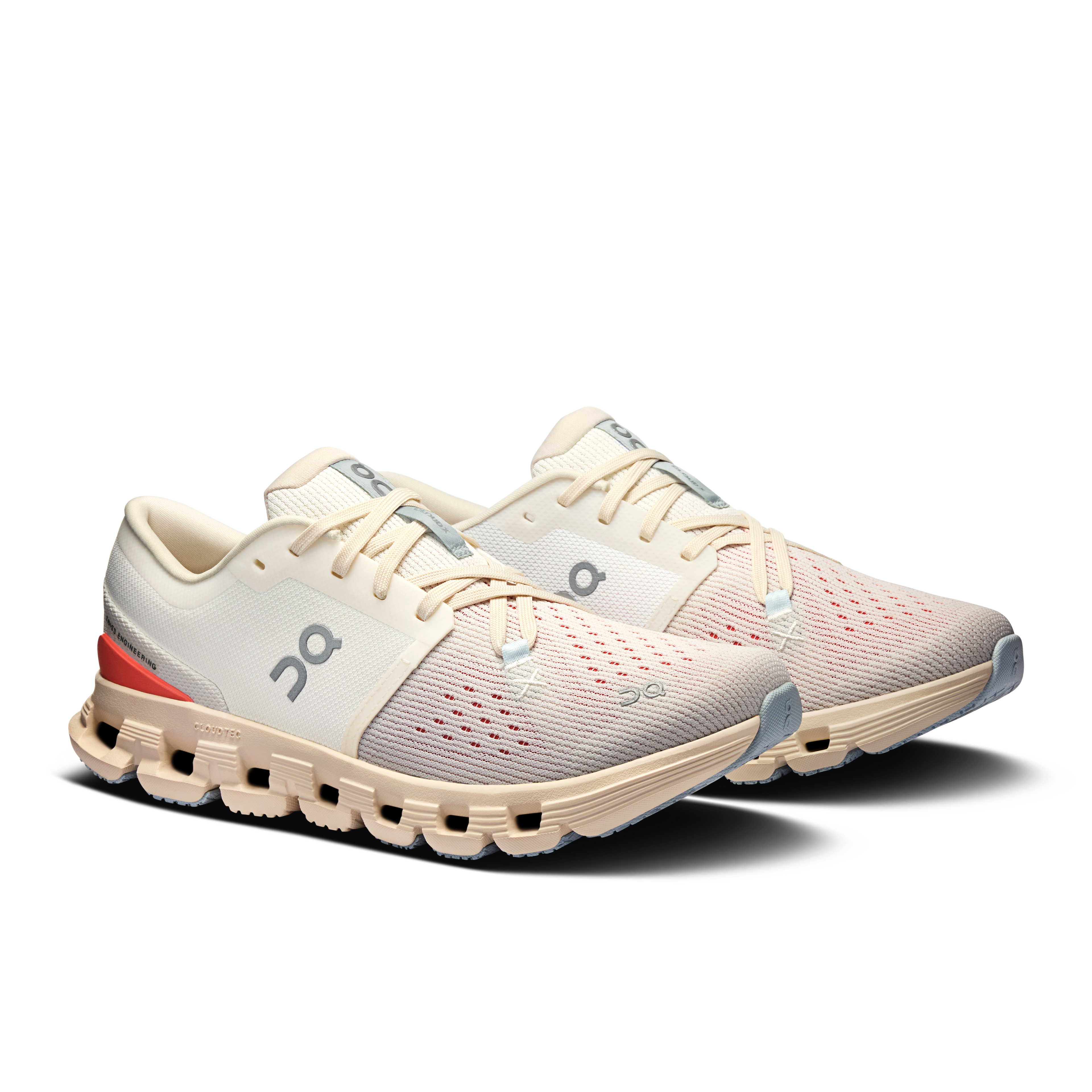  Women's Cloud X 4 (Ivory/Salmon)