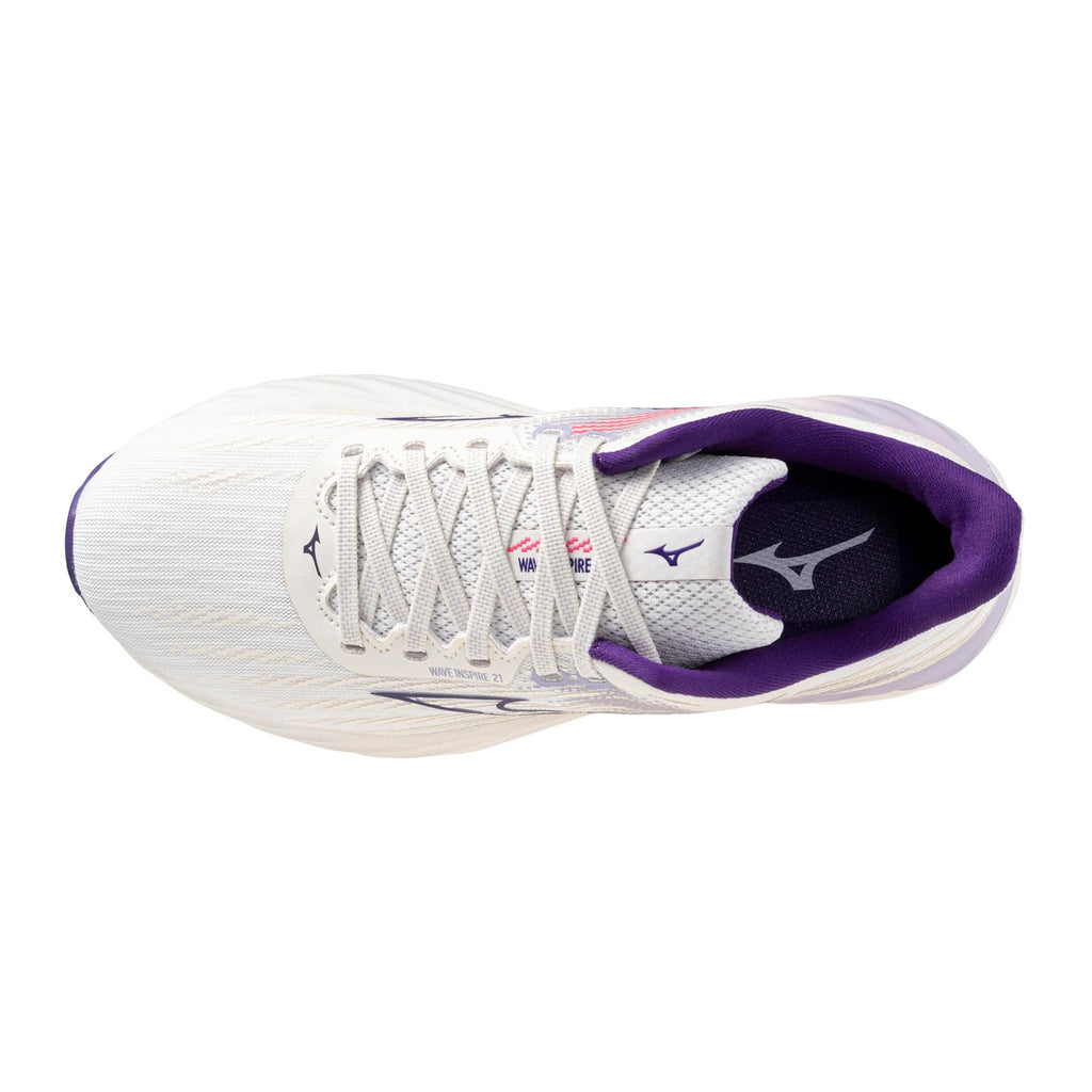 Mizuno Women's Wave Inspire 21 (008Z - White/Vintage Indigo)