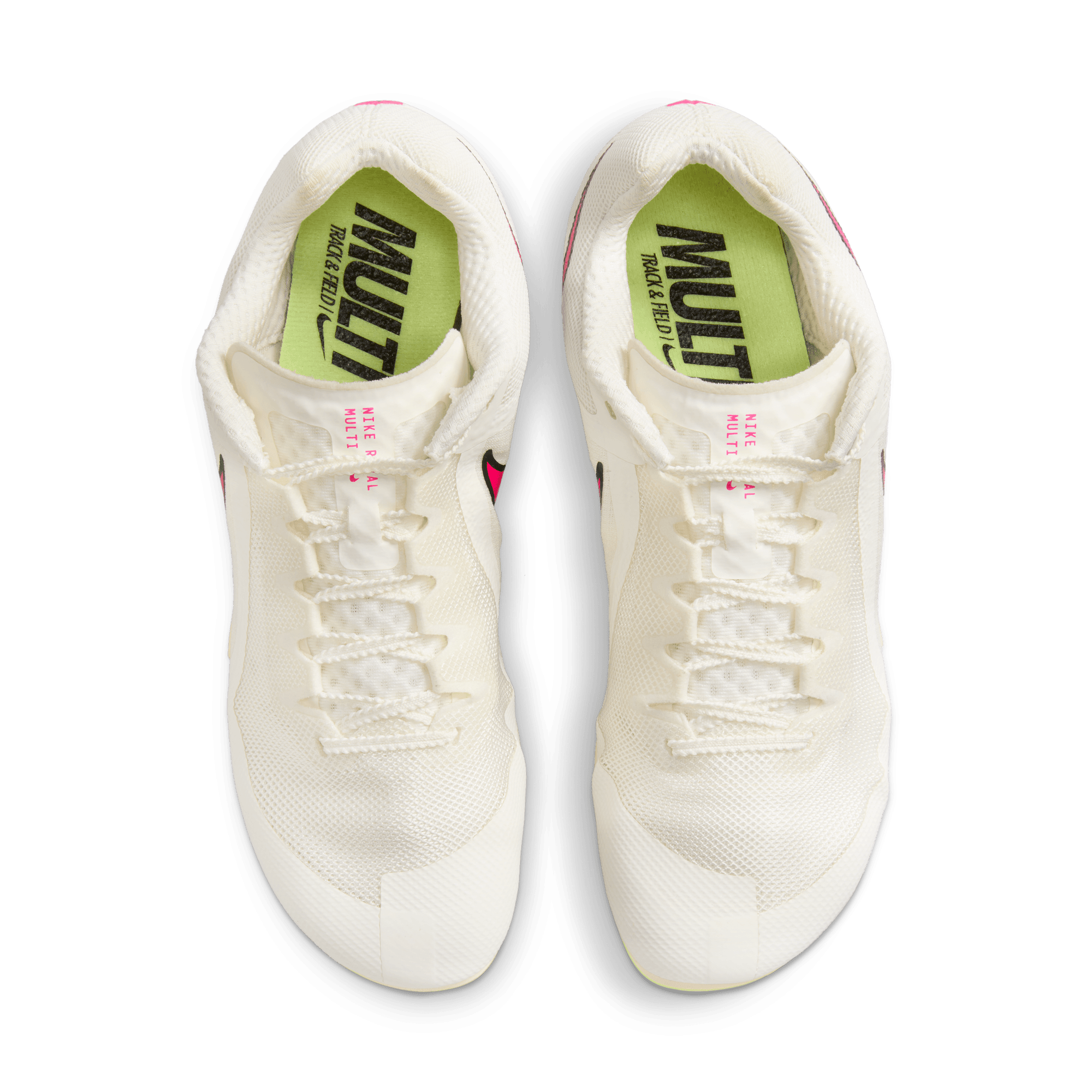 Nike Unisex Zoom Rival Multi (101 - Sail/Fierce Pink-LT Lemon Twist)