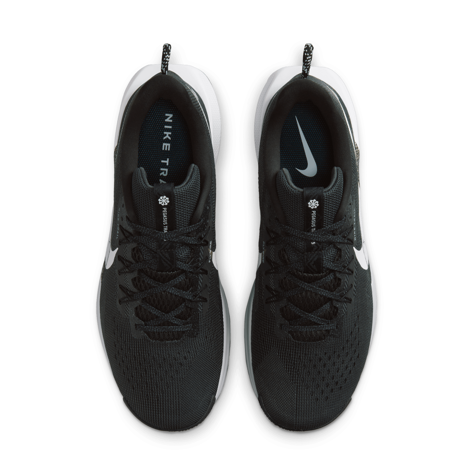 Nike Men’s React Pegasus Trail 5 (001 - Black/White-Anthracite-Wolf Grey)