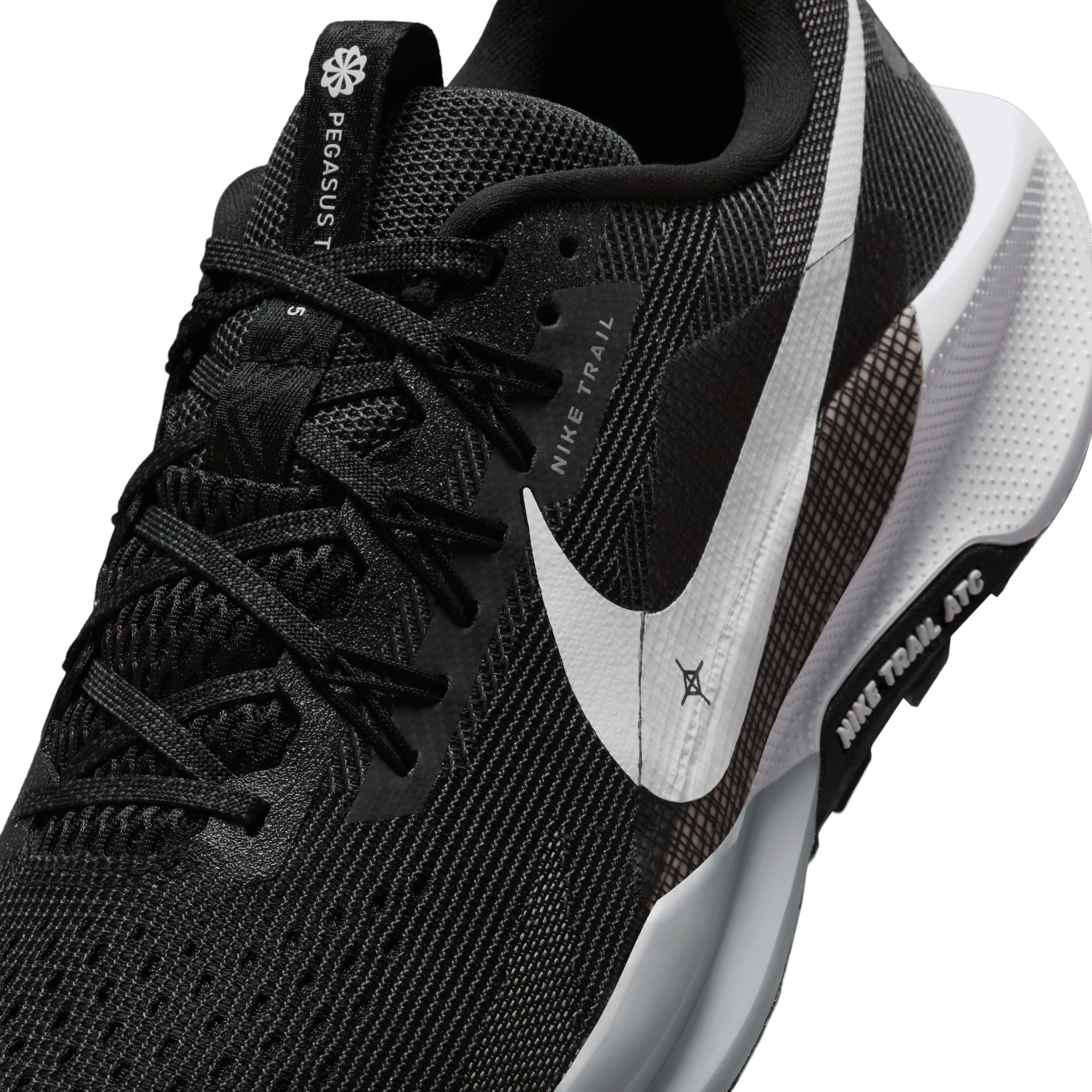 Nike Men’s React Pegasus Trail 5 (001 - Black/White-Anthracite-Wolf Grey)