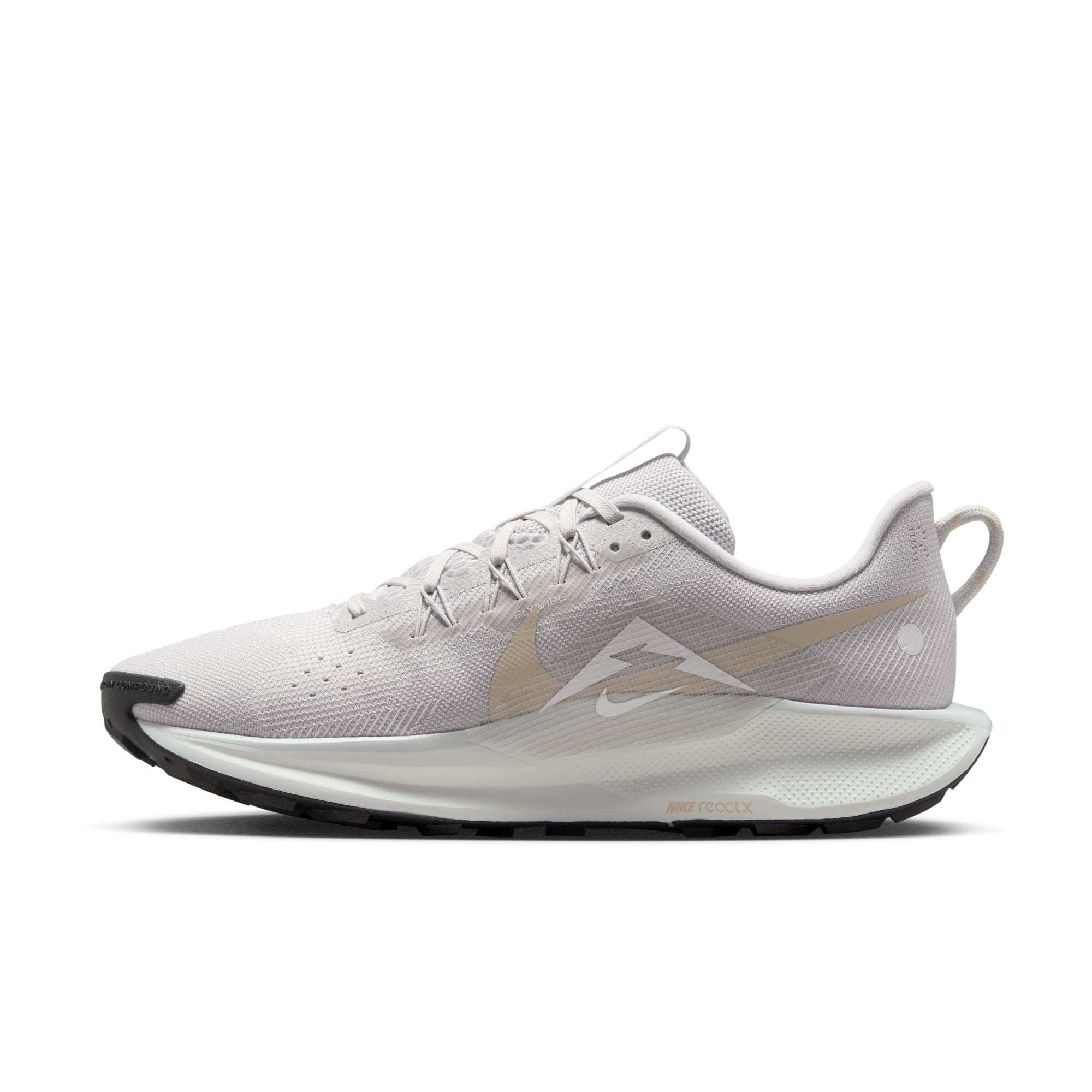 Nike Men’s React Pegasus Trail 5 (008 - Vast Grey/Sanddrift-Summit White-Black)