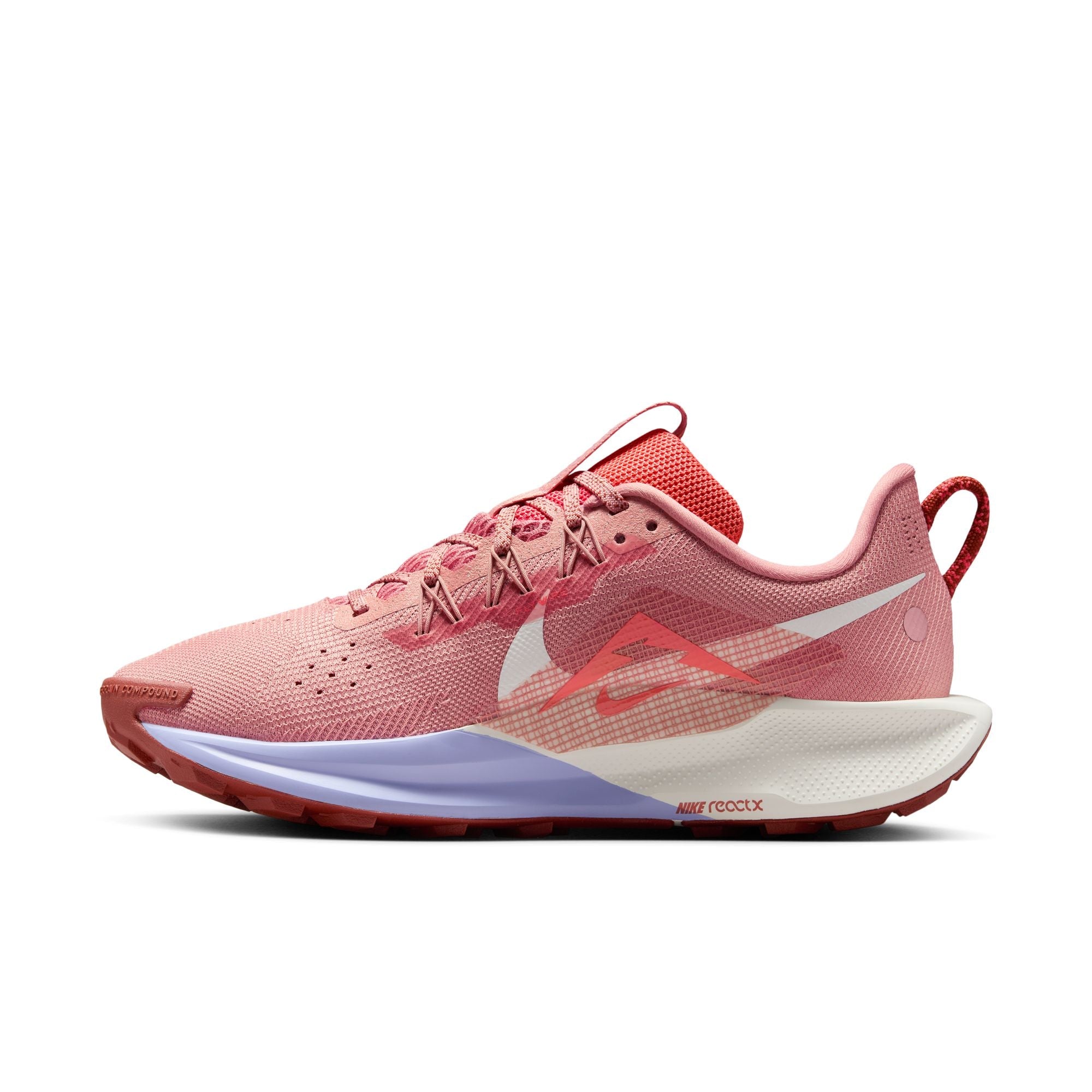 Nike Women’s React Pegasus Trail 5 (601 - Red Stardust/Mars Stone-Lilac Ice)