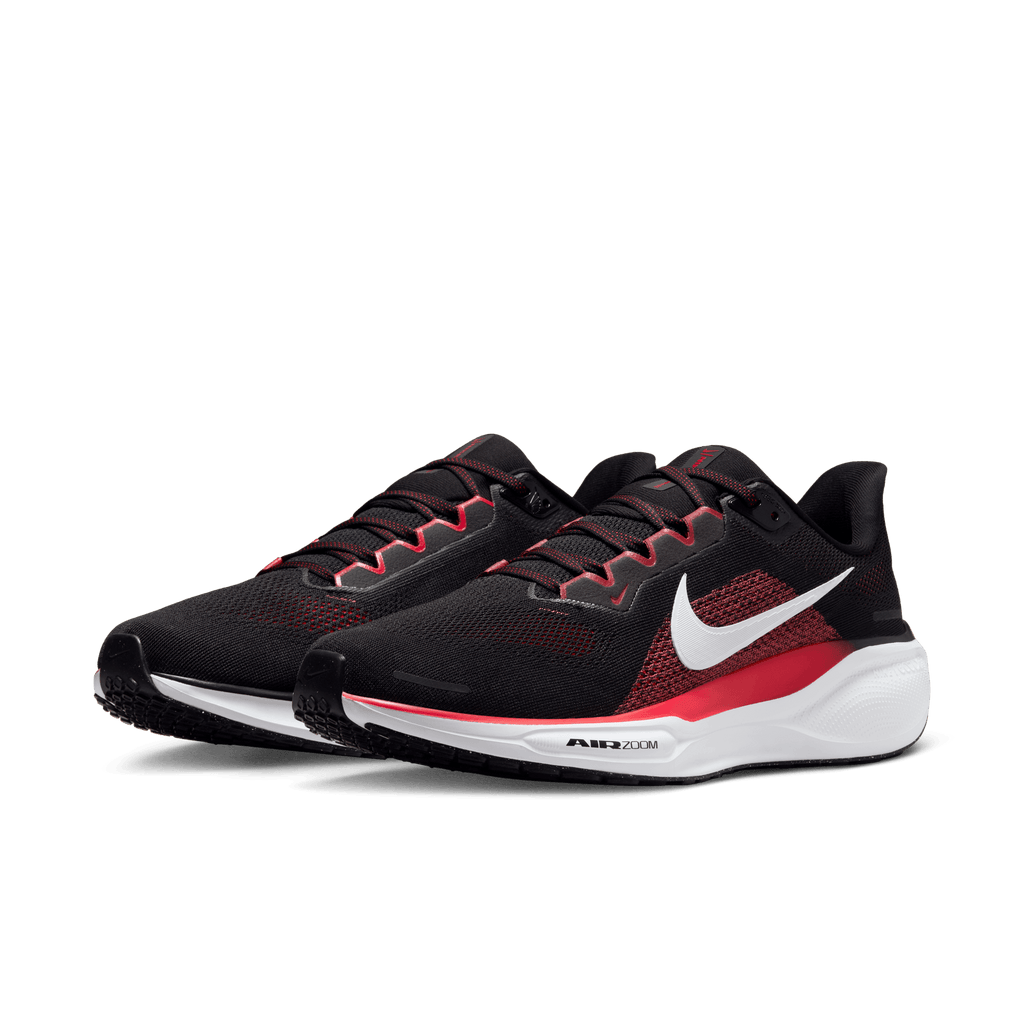Nike Men's Pegasus 41 (003 - Black/White-Fire Red)