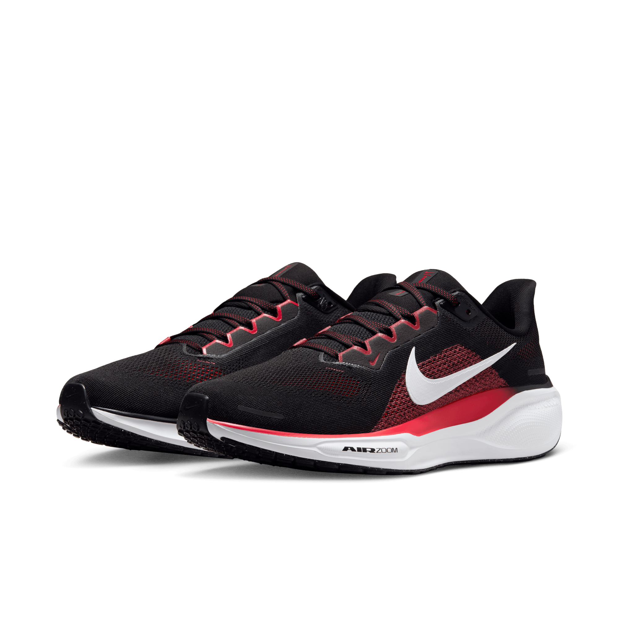 Nike Men's Pegasus 41 (003 - Black/White-Fire Red)