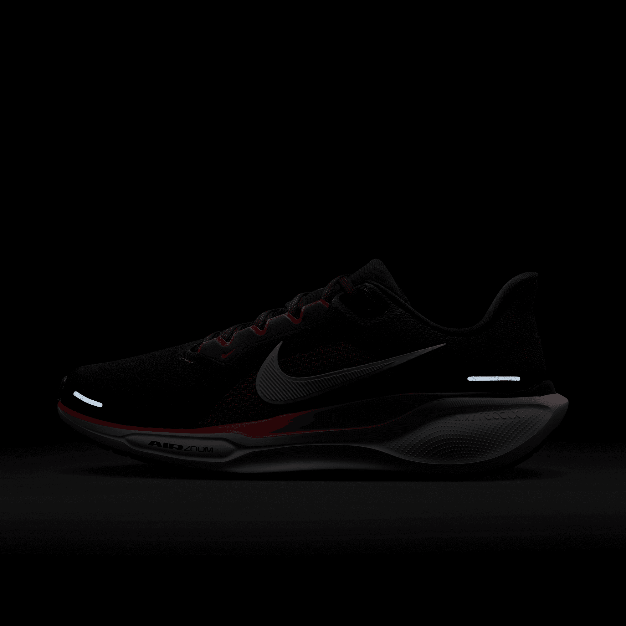 Nike Men's Pegasus 41 (003 - Black/White-Fire Red)