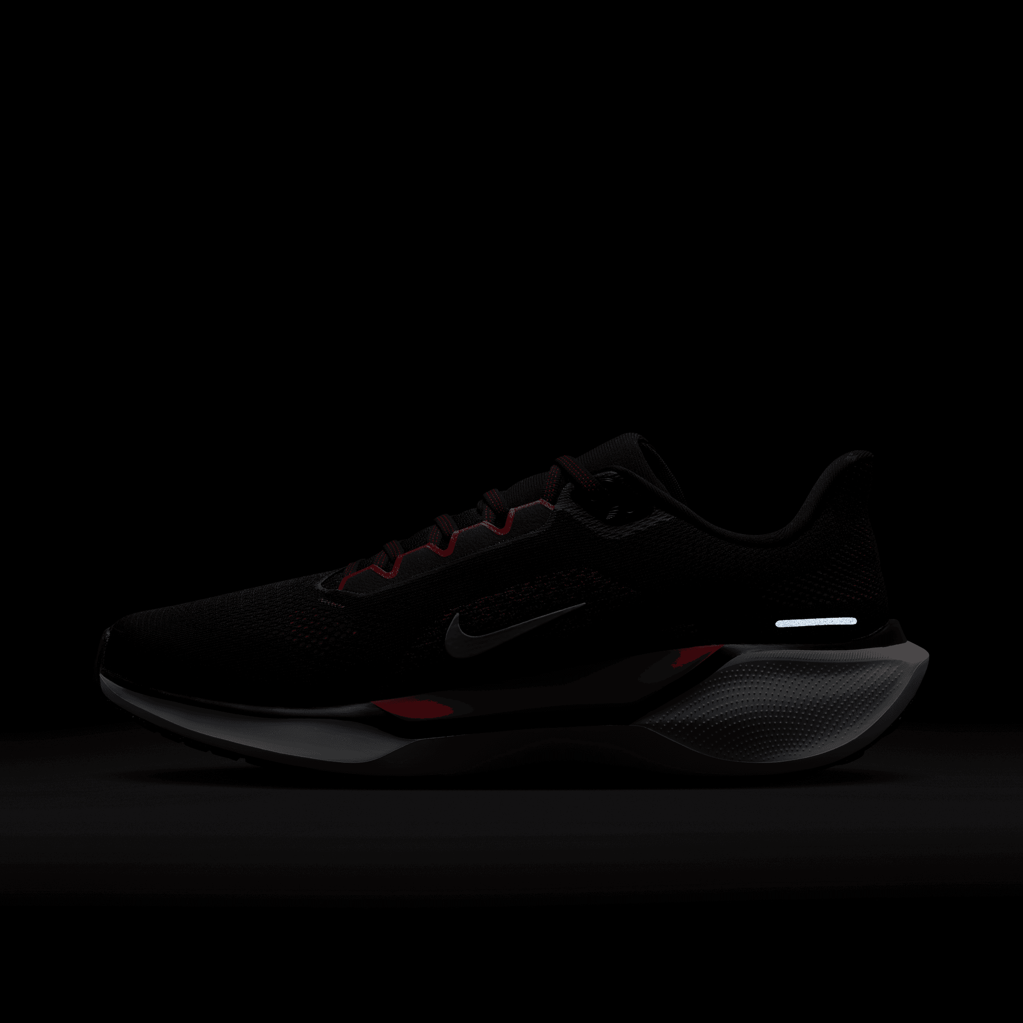 Nike Men's Pegasus 41 (003 - Black/White-Fire Red)