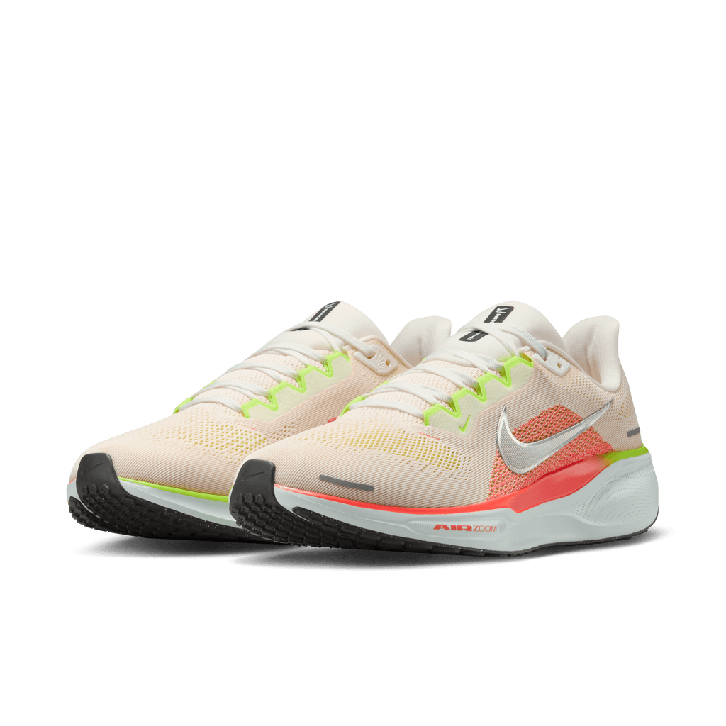 Nike Men's Pegasus 41 (100 - Summit White/Chrome-Bright Crimson)
