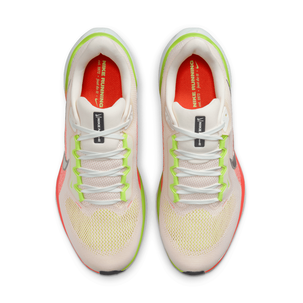 Nike Men's Pegasus 41 (100 - Summit White/Chrome-Bright Crimson)