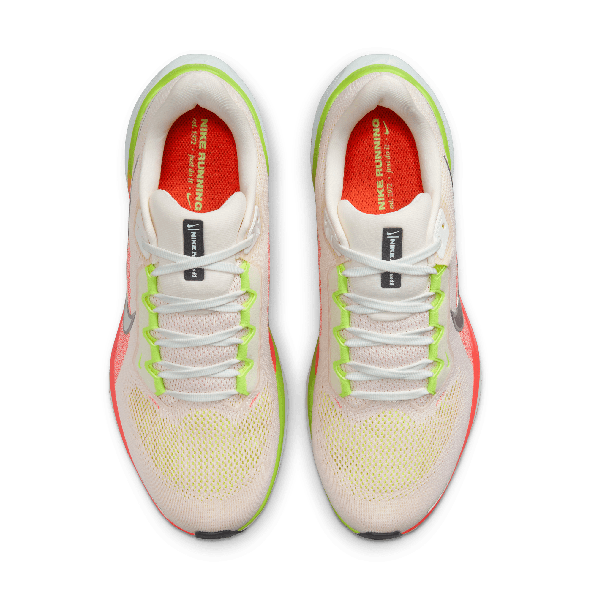 Nike Men's Pegasus 41 (100 - Summit White/Chrome-Bright Crimson)