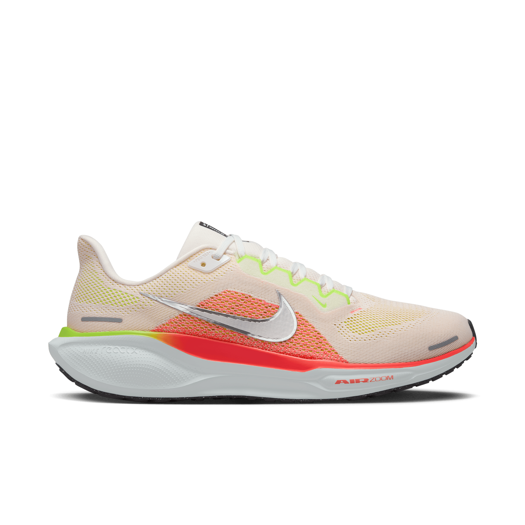 Nike Men's Pegasus 41 (100 - Summit White/Chrome-Bright Crimson)