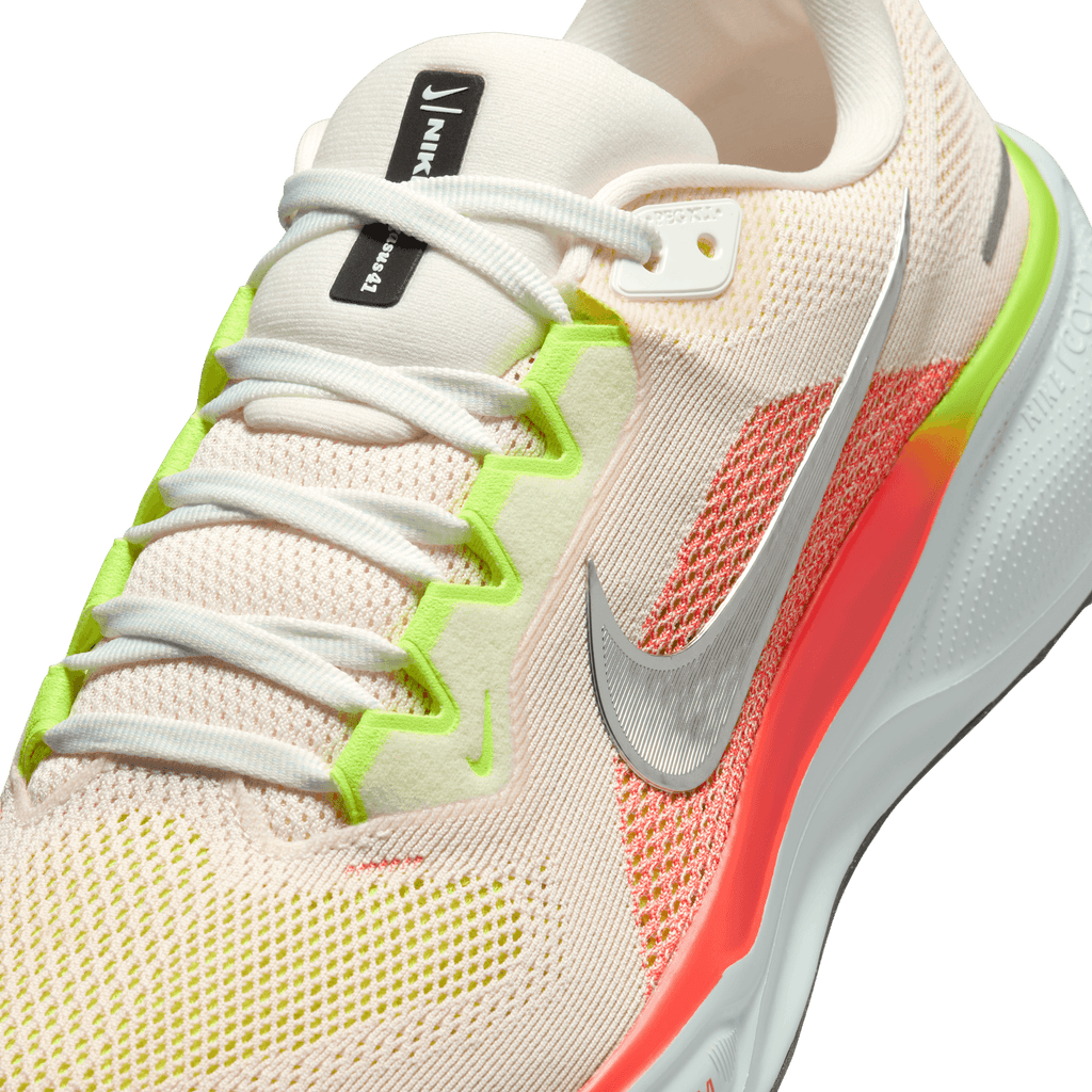 Nike Men's Pegasus 41 (100 - Summit White/Chrome-Bright Crimson)