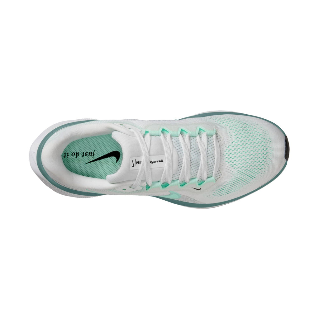 Nike Women's Pegasus 41 (113 - White/Mint Foam-Pure Platinum-Cannon)