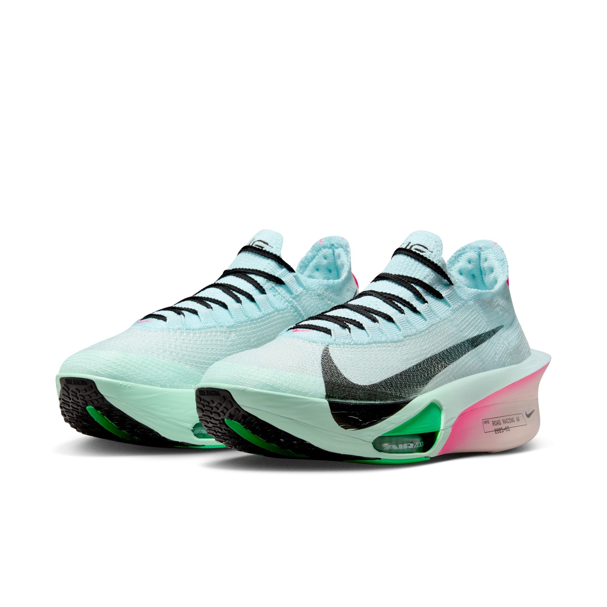 Nike Men's Alphafly 3 (400 - Glacier Blue/Black-Mint Foam-Green Shock)