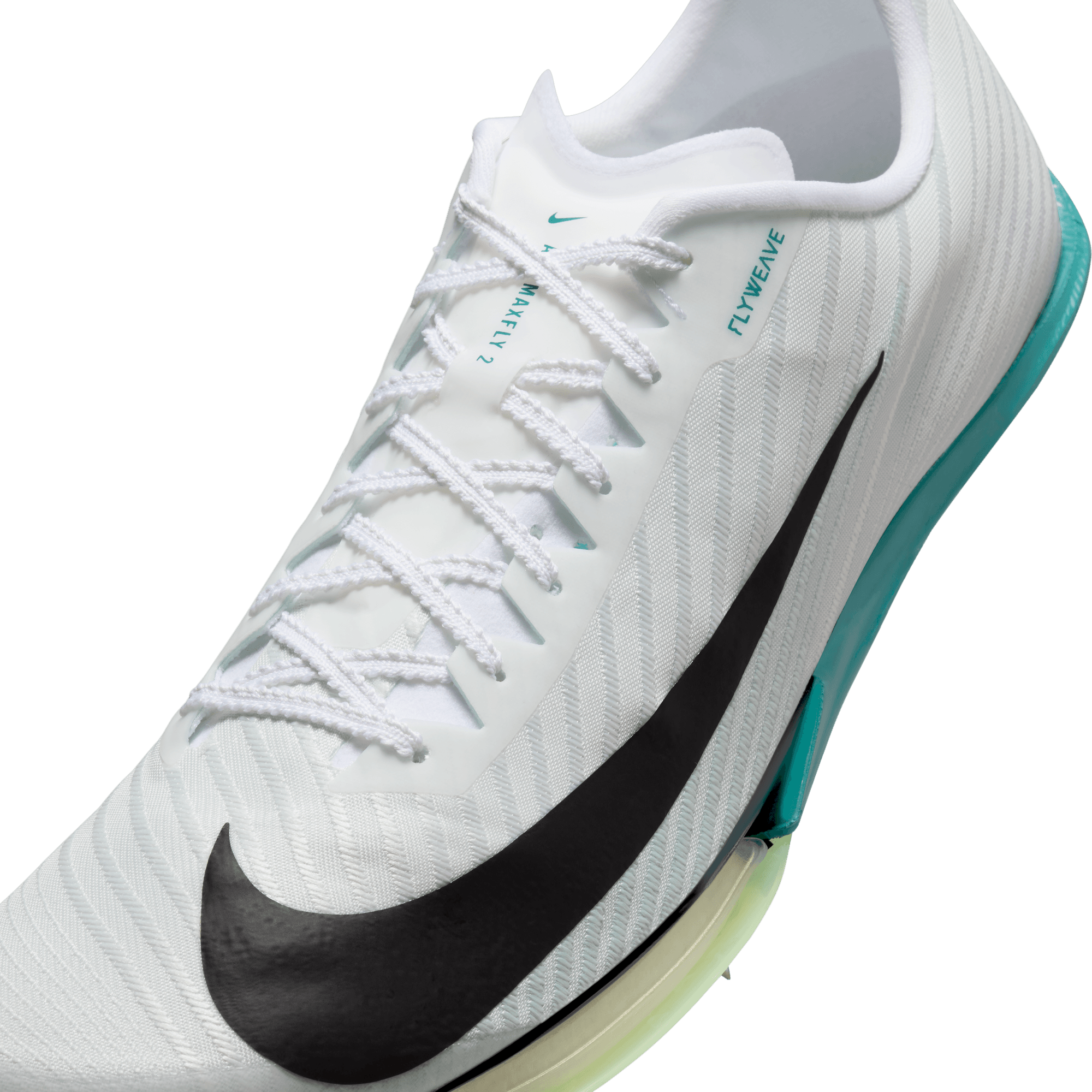 Nike Unisex Maxfly 2 (102 - White/Black-Bright Spruce-Barely Green)