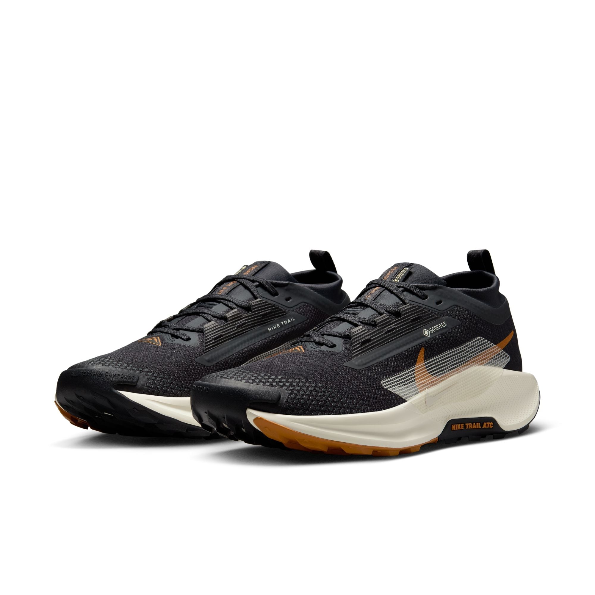 Nike Men’s React Pegasus Trail 5 GORE-TEX (007 - Off Noir/Pale Ivory-Black-Monarch)
